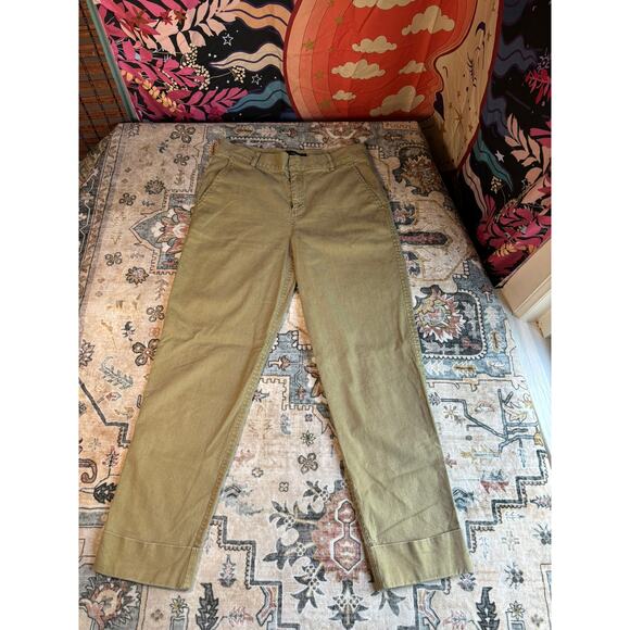 Peruvian Connection Women's Tan Khaki Straight Leg Pants Size 4 Trousers - Picture 1 of 10